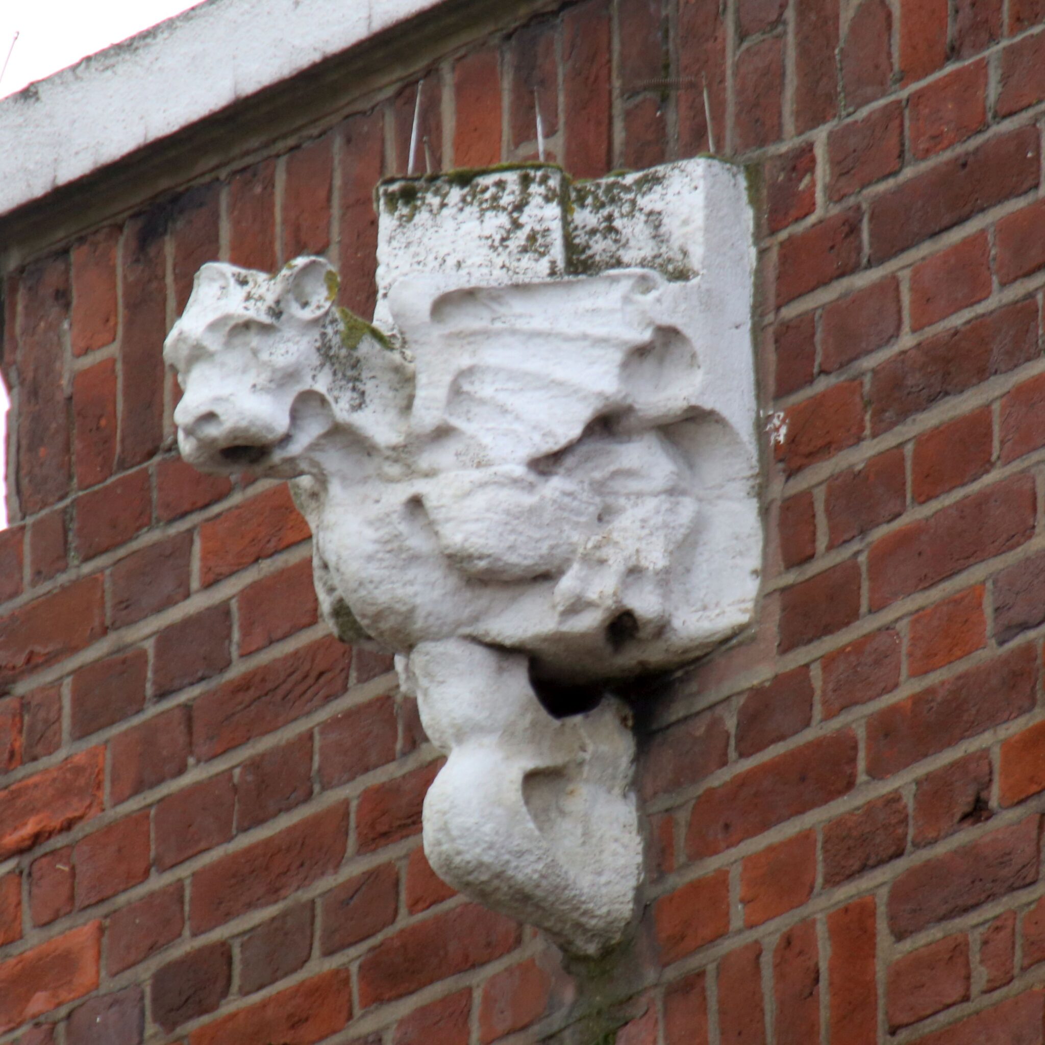 Gargoyle on Millstream House, Jamaica Road Brave Scout WW2 in